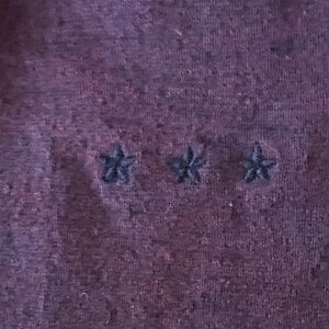 John Varvatos Burgundy Fabric with Star Detail